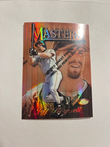Jeff Bagwell 1997 Topps Finest Masters refractor w/ coating Houston Astros HOF