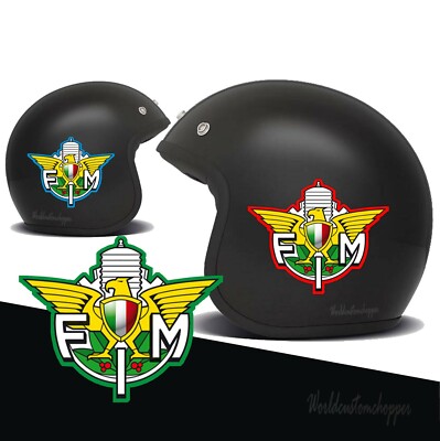IWF Aufkleber Motorradhelm Custom Enduro Vespa Straße Piste Farben wählbar
