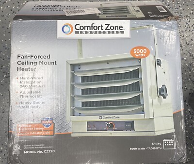5000 Watt Comfort Zone Model Cz220 Comfort Zone 5000 Watts Heater