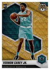 Vernon Carey Jr. 2019-20 Panini Mosaic Gold TMALL Wave RC SSP #242 - CHA Hornets