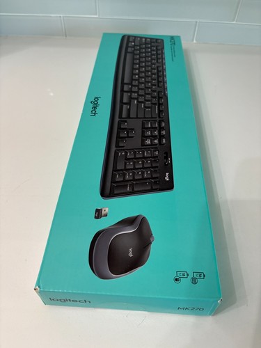 LOGITECH MK270 WIRELESS KEYBOARD AND MOUSE COMBO (920-004536) - Picture 2 of 12