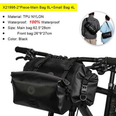 Fahrrad Lenker Tasche Groe Kapazitt Speicher Paket Outdoor Reisen Auf Fu  | eBay