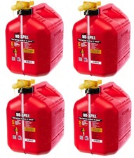  4 NO SPILL 1460 5 Gallon CARB Compliant User Friendly Gas Gasoline Fuel Cans