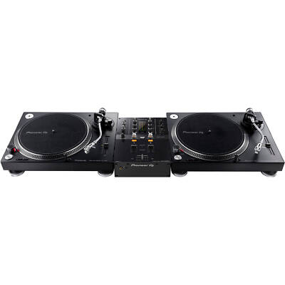 Pioneer DJ DJM-250MK2 2-channel DJ Mixer with Pioneer DJ PLX-500