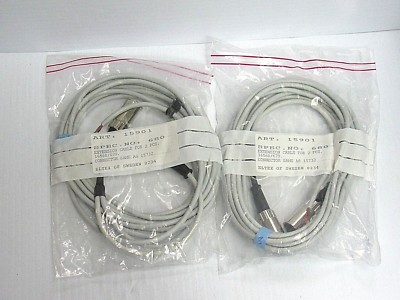 NEW LOT OF 2 ELTEX CONNECTOR EXTENSION CABLE SPEC NO: 680