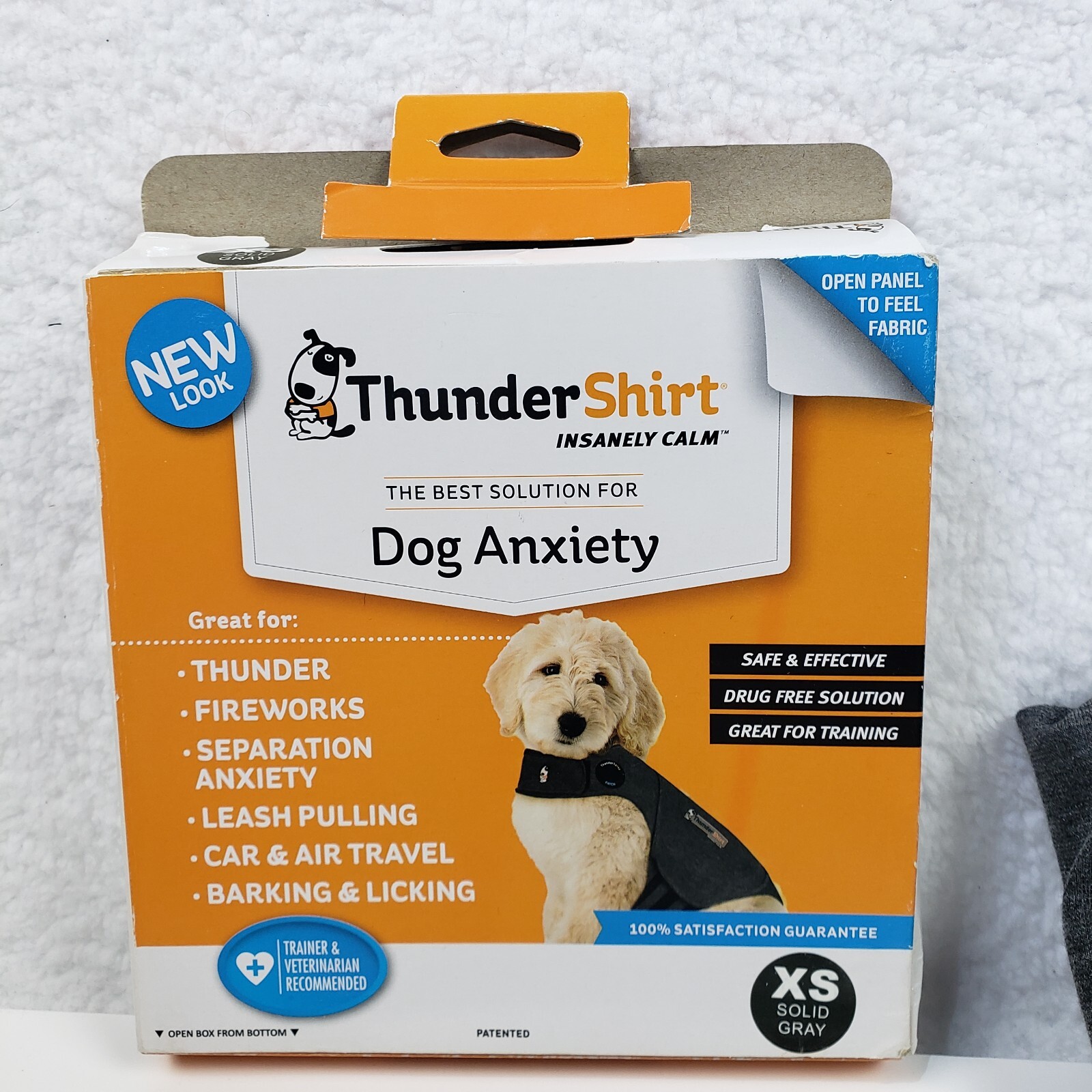 Thundershirt Classic Dog Anxiety Travel Solution XS Dog Heather Grey 854880001141 eBay