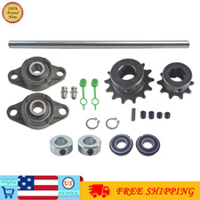 5/8"X16" Jackshaft 35Chain Sprockets with UCFL203 Pillow Block Bearings