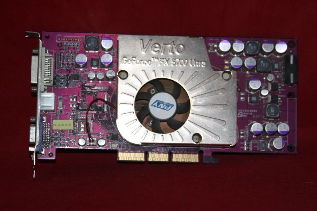 For PNY Verto, Nvidia GeForce FX 5700 Ultra, 128 MB, AGP Graphics  Card