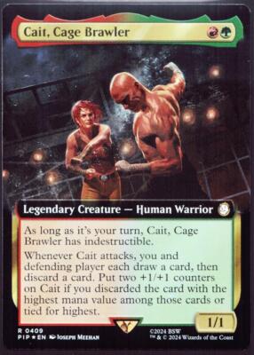 Cait, Cage Brawler - 409 Extended Foil MTG Fallout