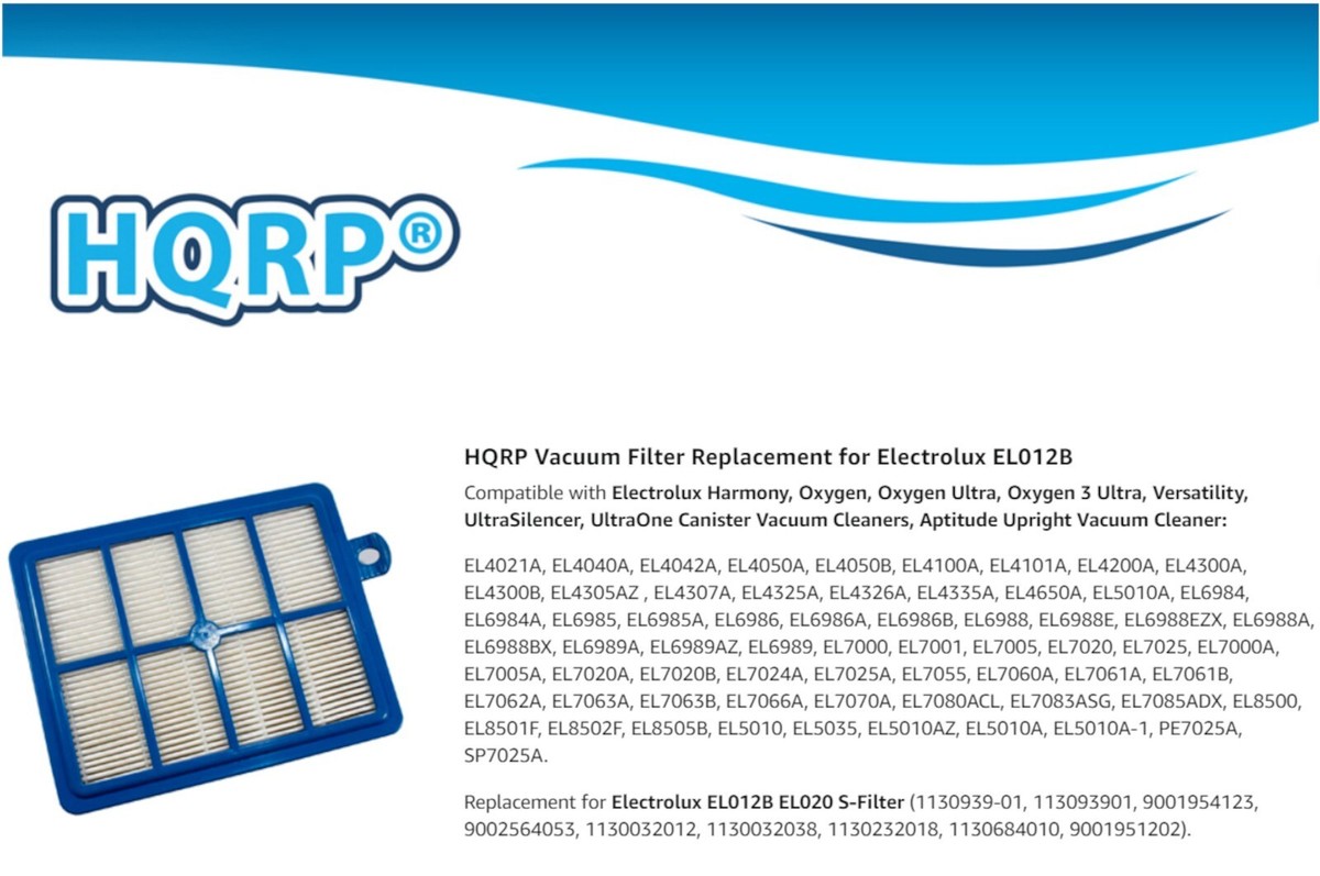 4x Filtro Hepa Per EL012B Electrolux EL5010 EL5035 EL6980 EL7000 - Foto 10