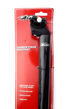 ASCENT CARBON FIBER SEATPOST Road Bike, Triathlon, Time Trial, Track 350mm 27.2