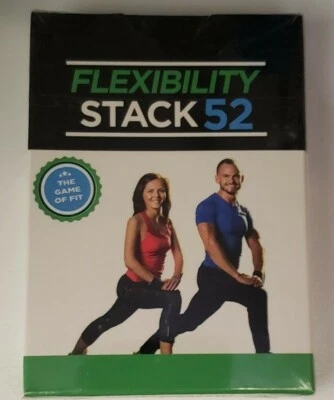 STACK 52 Flexibility Exercise Workout Card Game Stretching Warm Ups + Cool Down