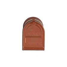 Post Mount Mailbox Copper Large Heavy Duty Galvanized Steel Designer Door New
