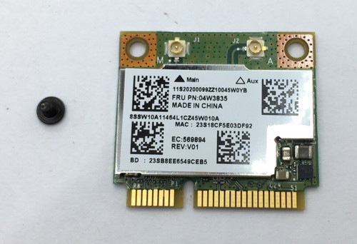 Lenovo ThinkPad x140e Wifi Wireless LAN Intel Card BCM943228HMB 04W3835 & Screw