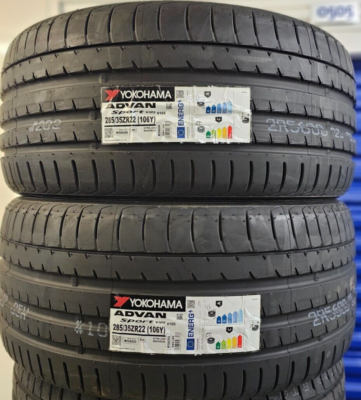 2X YOKOHAMA V105 SPORT 285/35 ZR22 XL 106Y N0 PORSCHE TYRES 285 35 