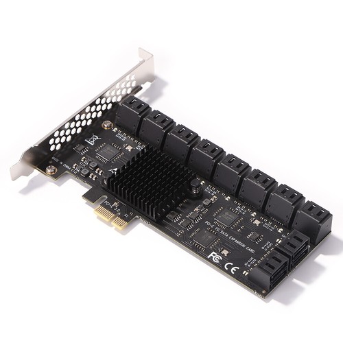 20 Port PCIE Expansion Card PCIe SATA 3.0 Riser Adapter 6Gbps for Desktop - Afbeelding 5 van 11