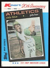 Vida Blue 1982 Topps Kmart 20th Anniversary AL & NL MVP's #19 Oakland Athletics