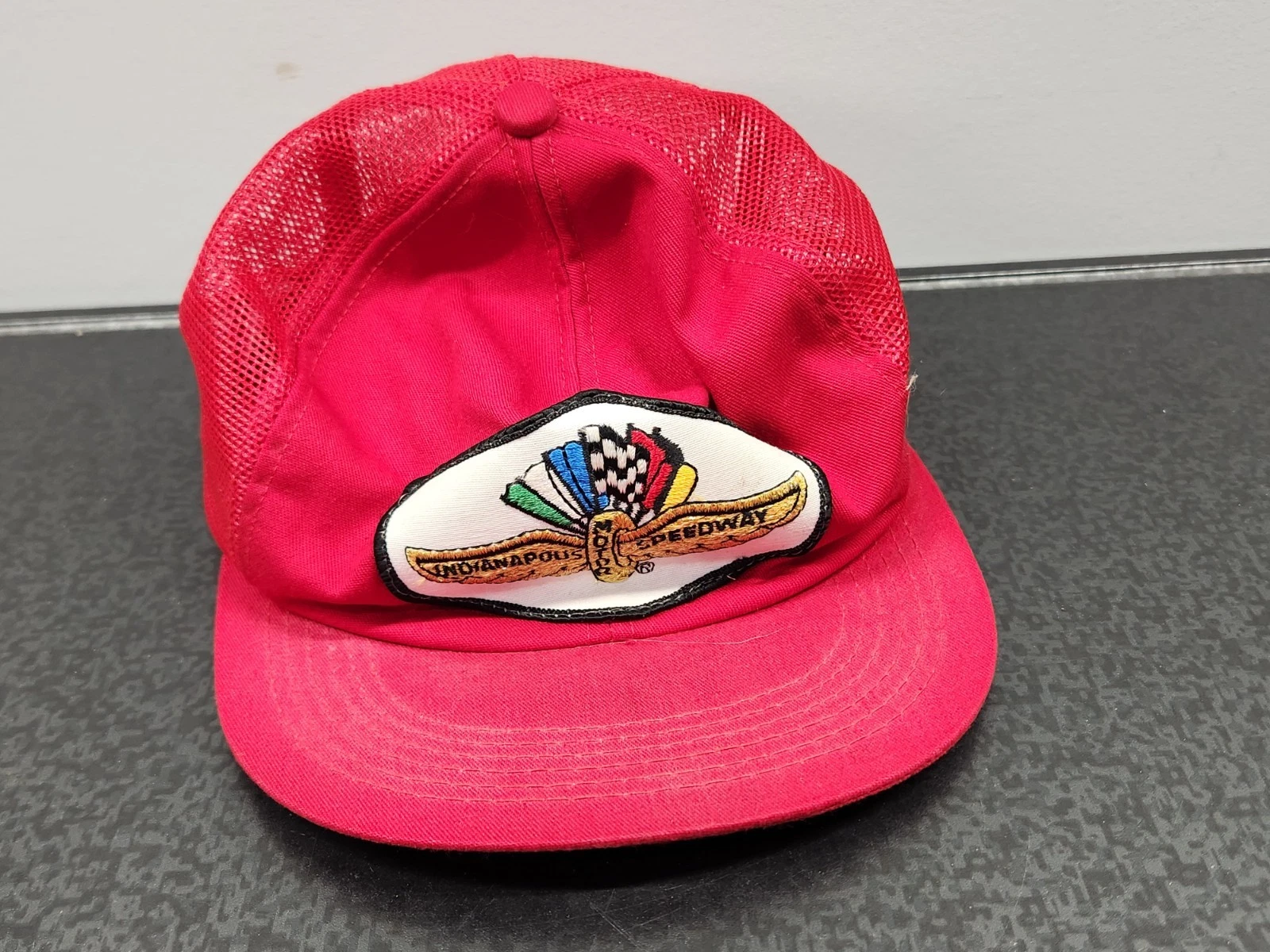 Vtg K-Product Indianapolis Motor Speedway Trucker Snapback Hat Cap USA Made READ - product detail image 1