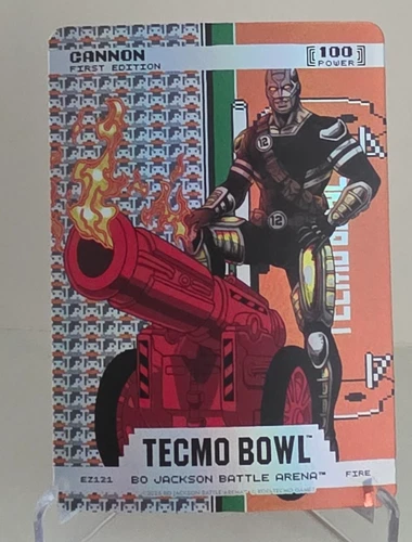 BO JACKSON BATTLE ARENA TECMO BOWL CANNON RICH GANNON ENDZONE FIRE EZ121