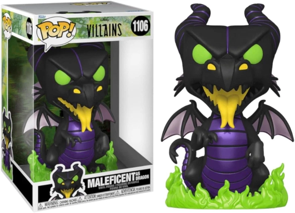 Disney Villains Funko 10 Pulgadas Jumbo POP | Malefica Dragón - Imagen 2 de 3