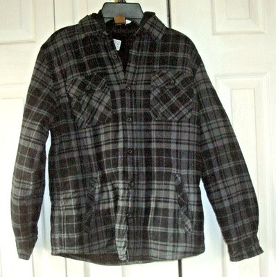 Boys Jacket Gray Plaid C. R. Blues Size 8 NEW