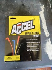 Accel 8mm 4041 Yellow Ss Universal Spark Plug Wire Set V8 Hei 90 Degree Boots