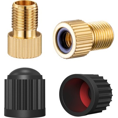 Presta Ventiladapter, Fahrrad, Schrader, Ventilkappe, Gummi, leicht, langlebig