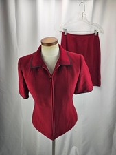 Kasper Women's Red Skirt Suit 6P