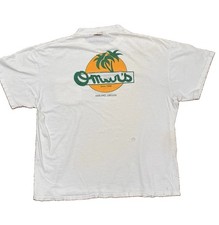 Vintage 90s THRASHED Distressed Men’s 2XL White Oneita USA Made Single Stitch