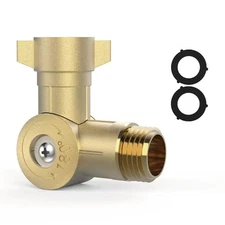 Adjustable 180° & 360° Metal Swivel Connector Fits,Standard 3/4" Water Hose F...