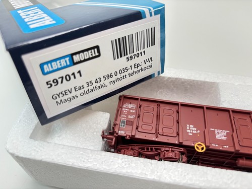 Albert-Modell 597011 Nyitott teherkocsi, Eas, GySEV, V ep V VI 1:87 OVP DC | Condition: Nuovo