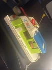 1972 Vintage Fisher Price Little People Play Family Happy Houseboat Boat #985