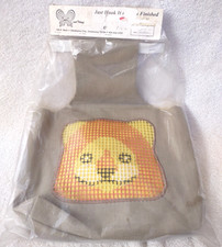 Just Hook It Lion Latch Hook Canvas Tote Bag Kit 1970s