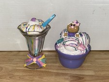 Handmade Faux Food Ice Cream Sundae Gingerbread Bowl Set Fake Ice Cream
