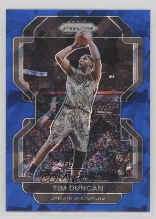 2021-22 Panini Prizm Blue Ice Prizm 109/125 Tim Duncan #268 HOF z6j