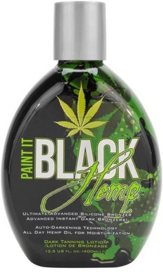 Paint It Black Hemp Indoor Tanning Bed Lotion w/ Dark Bronzer 400mL New sealed