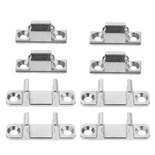 4 Sets Metal Cabinet Door Latches and Catches Glass Panel Hardware