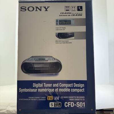 Sony CFD-S01 CD/Radio/Cassette Boombox for sale online | eBay