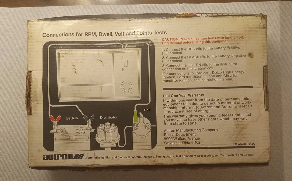 Analizador de motor Actron vintage modelo 615 muy buen estado Foto 4 de 4