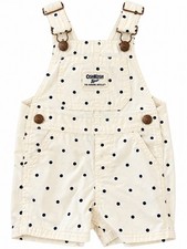 OshKosh B gosh Baby Shortalls 12M Navy Polka Dot Overalls NWT Vestbak