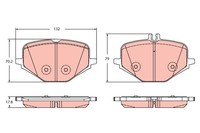 Bremsscheiben-BremsbeläGe-Kit Trw Automotive GDB2395 FüR Oe 000 420 37 05