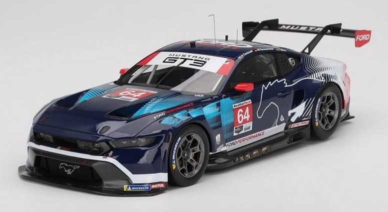 Miniature TOP SPEED Ford Mustang GT3 64 Daytona 2024 échelle 1/18 pour passionnés