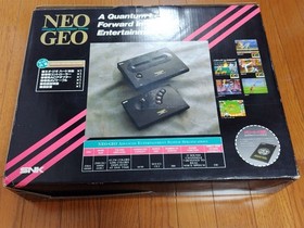 SNK Neo Geo AES Console with Fighting Stick NEO 2 Games Memory Card Japan Used