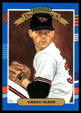 Gregg Olson 1991 Donruss #23 Orioles MLB READ FREE SHIPPING AutographDen