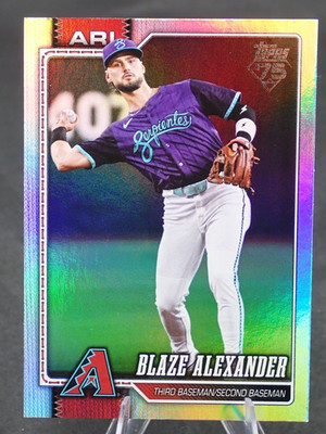 2026 Topps Series 1 Celebration Blaze Alexander Rainbow Foil No. 6 Diamondbacks