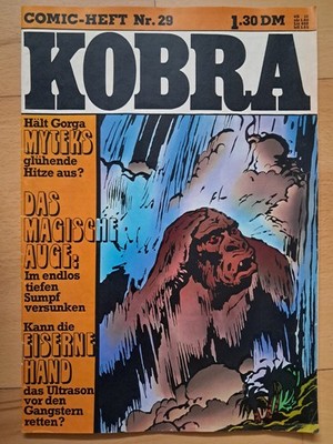 Kobra Nr.29 von 1975 - TOP Z1 Comicheft Spiderman, Eiserne Hand, Trigan, Mytek