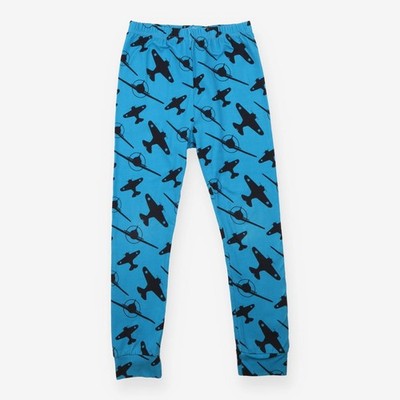Fred and Noah Boys Spitfire Blue Leggings Cotton Elastane, 8-9 years