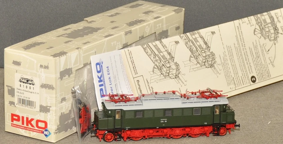 Piko 51001 E-Lok  BR E 04 09  DR  grün  mit DSS  fabrikneu  OVP  H0