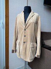 Polo Ralph Lauren Corduroy Blazer Jacket Elbow Patches Tan Beige Women's Size 0
