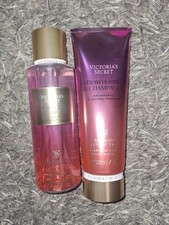 VS Strawberries  Champagne mist  lotion set BRAND NEW
